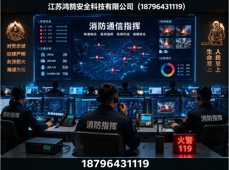 东营消防通信指挥展示图